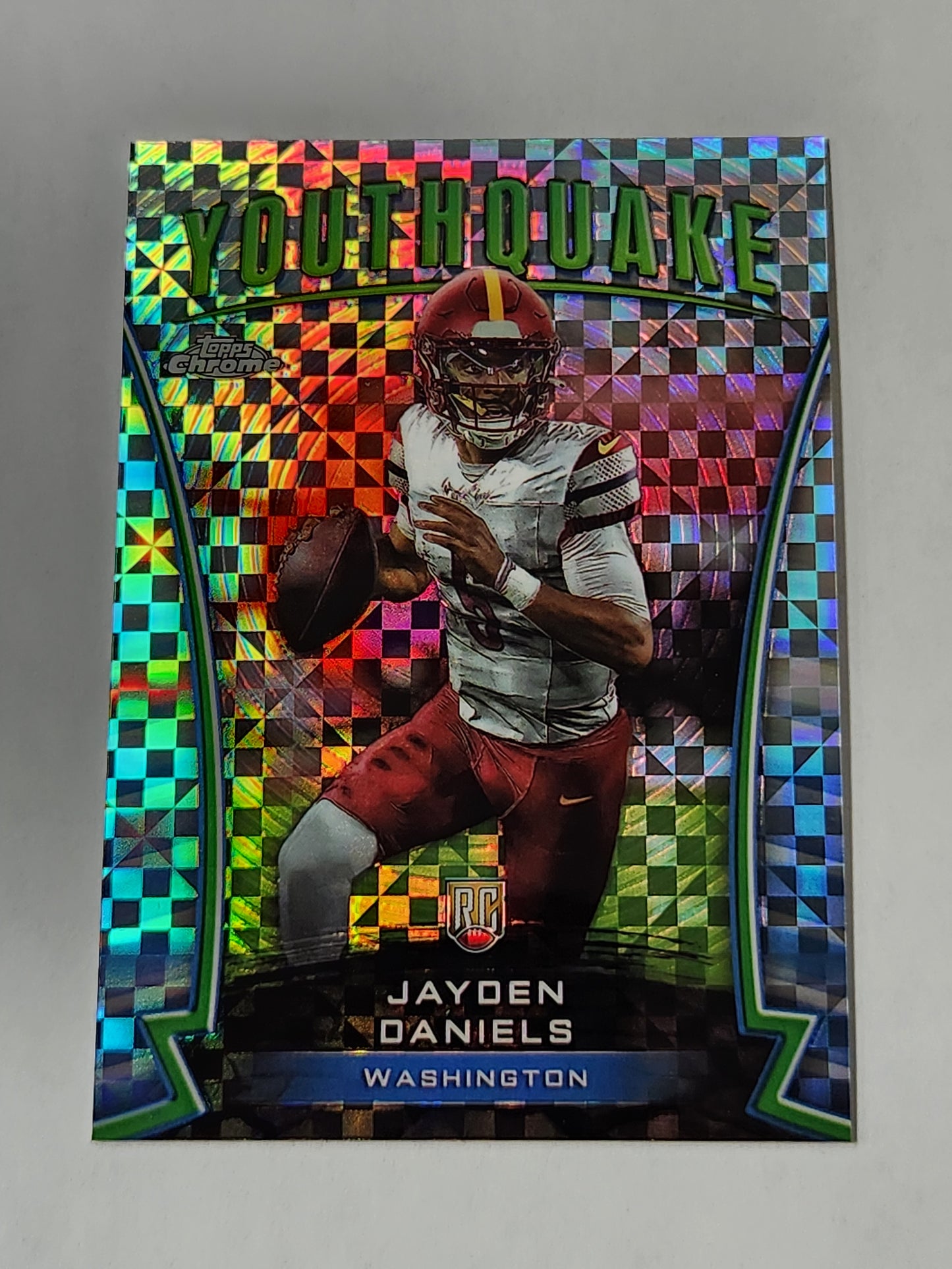 2024 Topps Chrome Jayden Daniels Youthquake X-Fractor RC