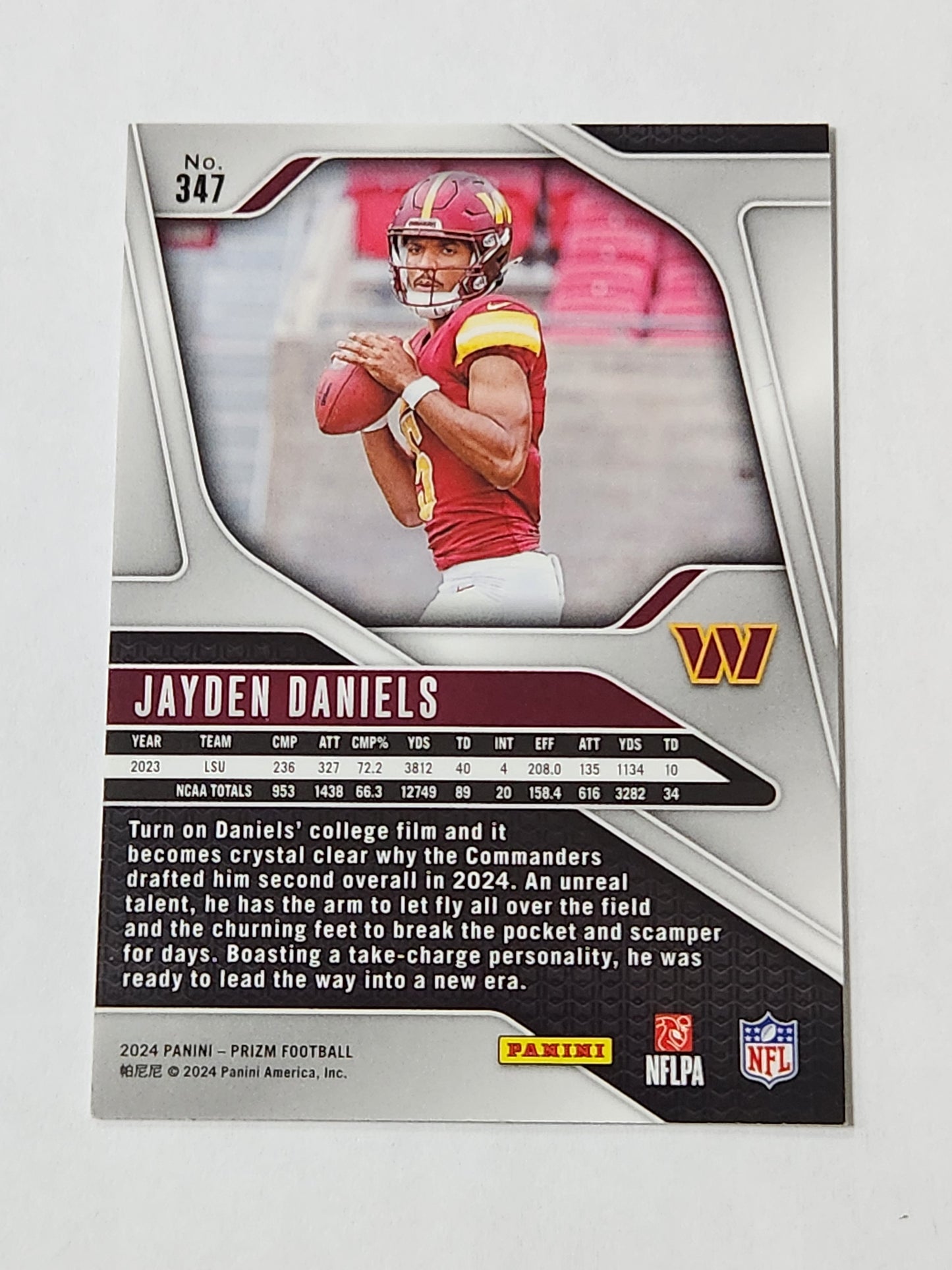 2024 Prizm Jayden Daniels Rookie Card RC Base