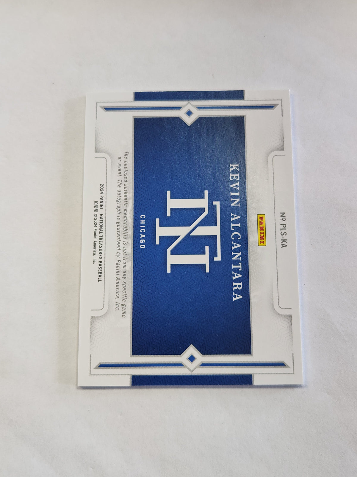2024 National Treasure Kevin Alcantara Prospect Dual Relic On Card Auto #/49