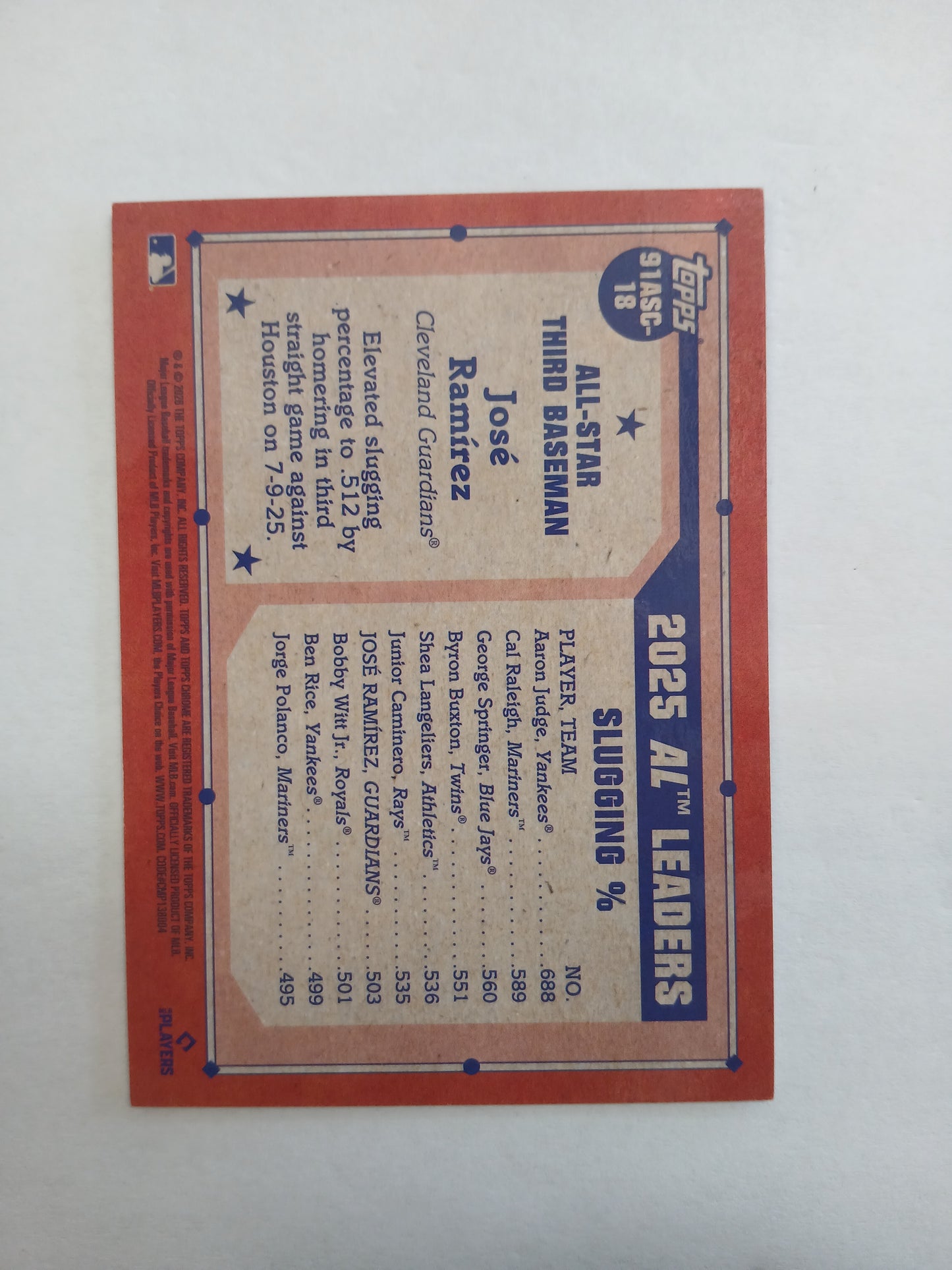 2026 Topps Chrome 75 Years of Baseball Jose Ramirez All-Star American League Black Mojo Refractor #10/10