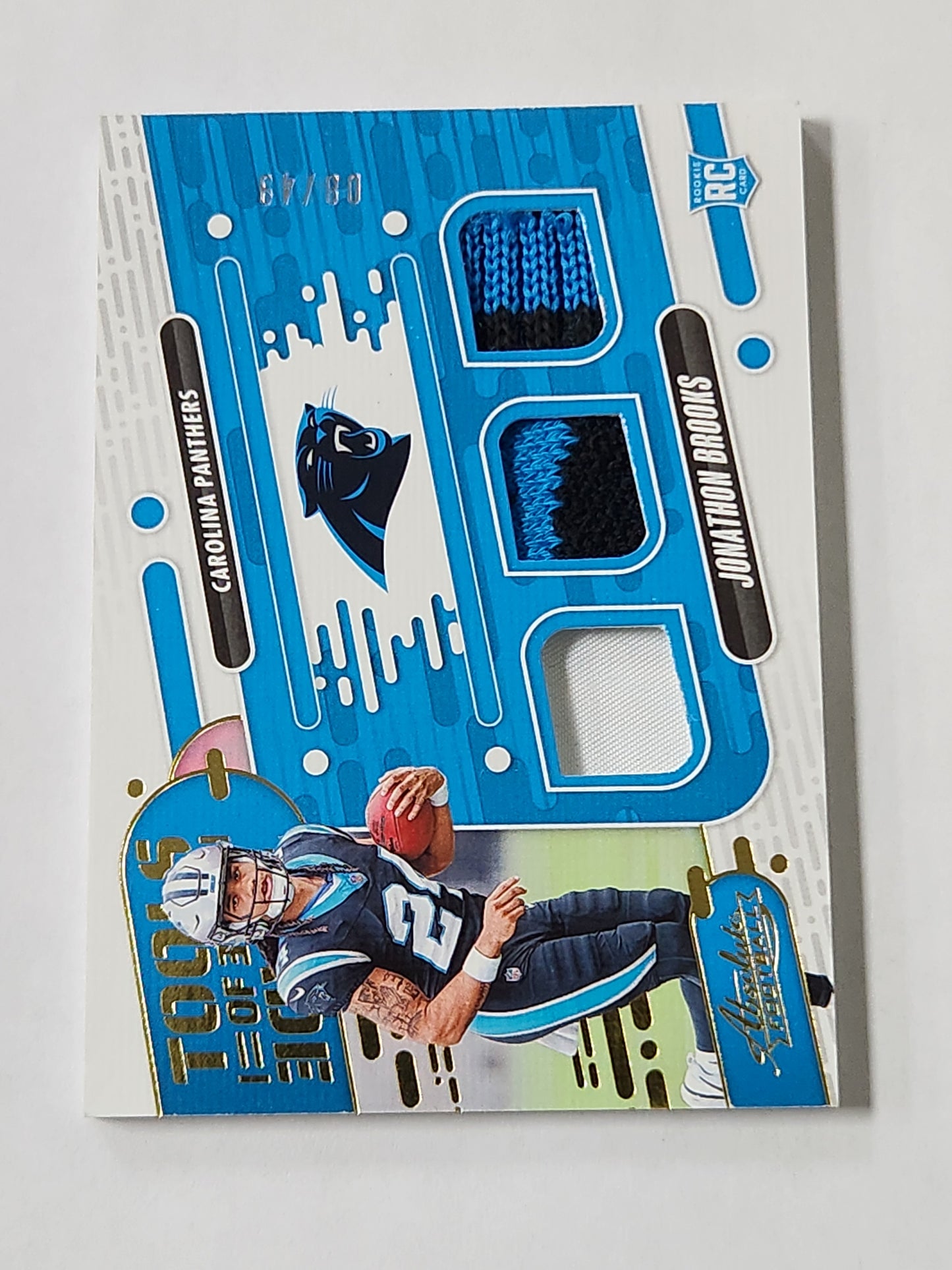 2024 Absolute Memorabilia Jonathon Brooks Tools of the Trade Triple Patch /49
