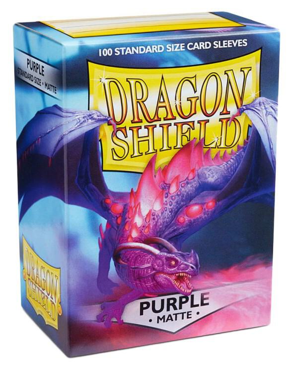 Dragon Shield Standard Size Sleeves Matte Purple 100CT AT-11009