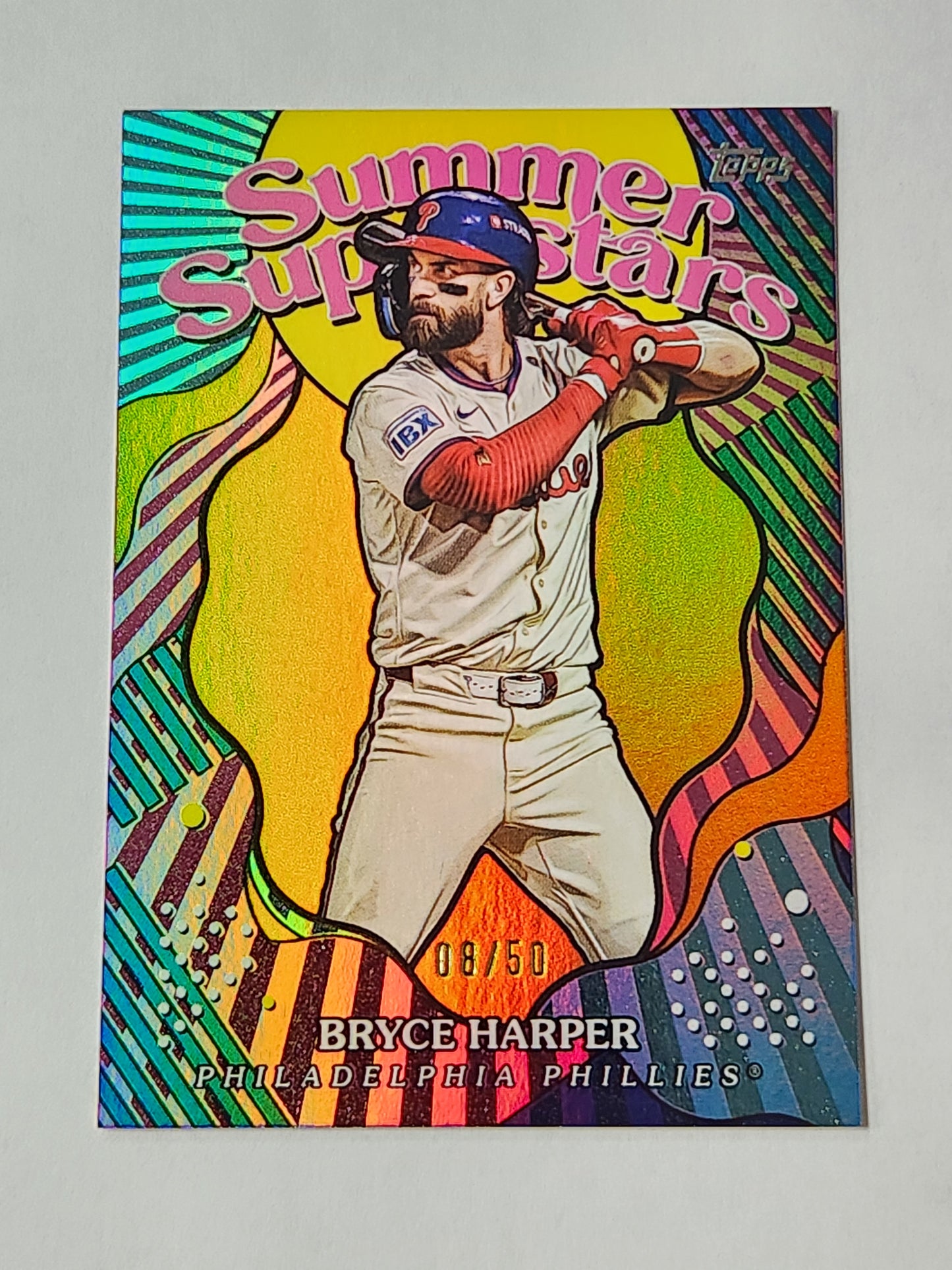2025 Topps Gold Summer Superstars Bryce Harper # /50 SS-31