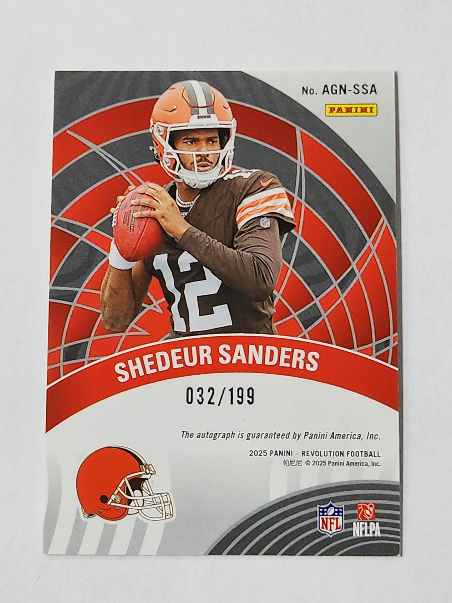 2025 Revolution Shedeur Sanders # /199 Rookie Auto RC