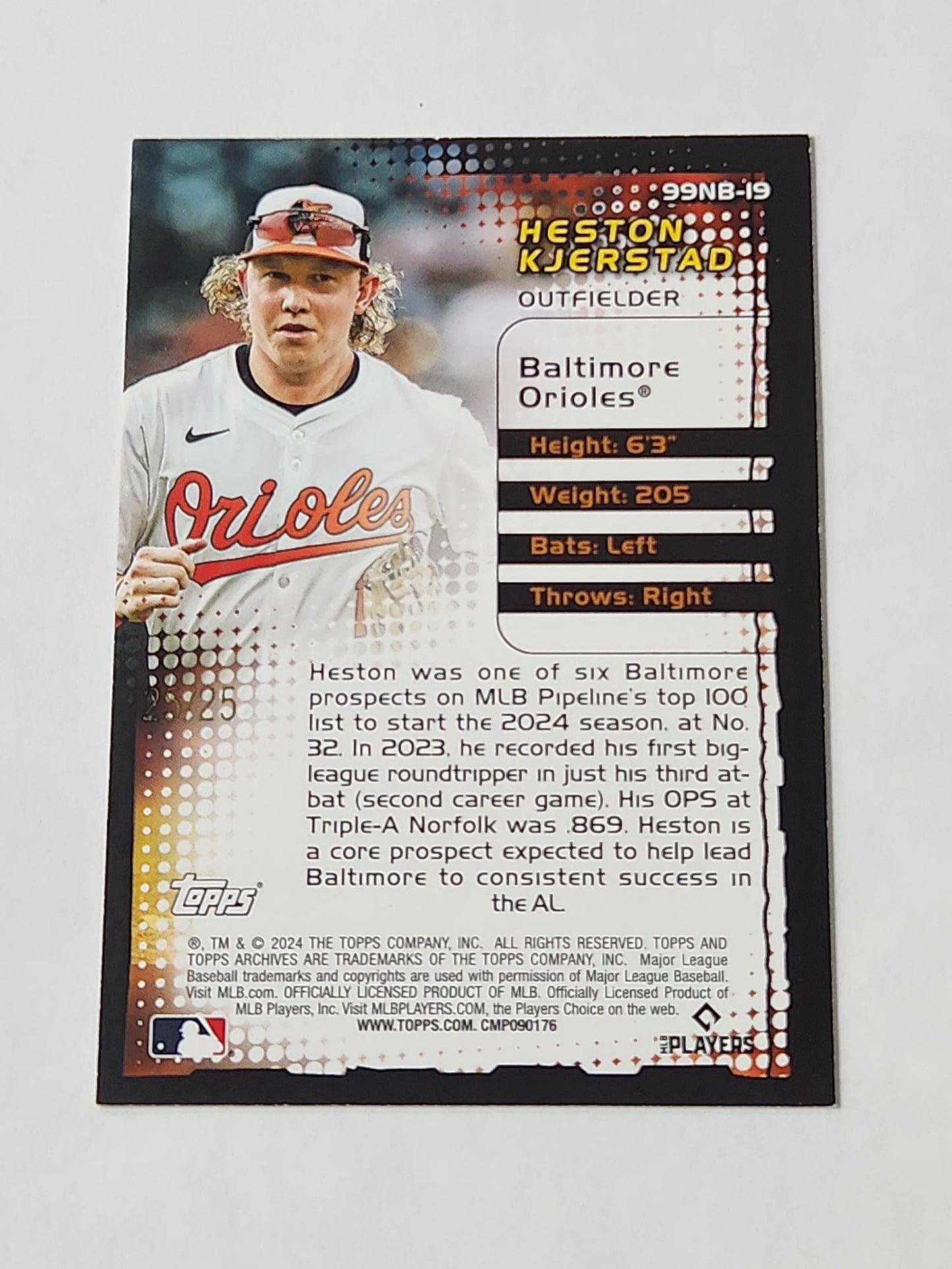 2024 Topps Heston Kjerstad New Breed 25/25
