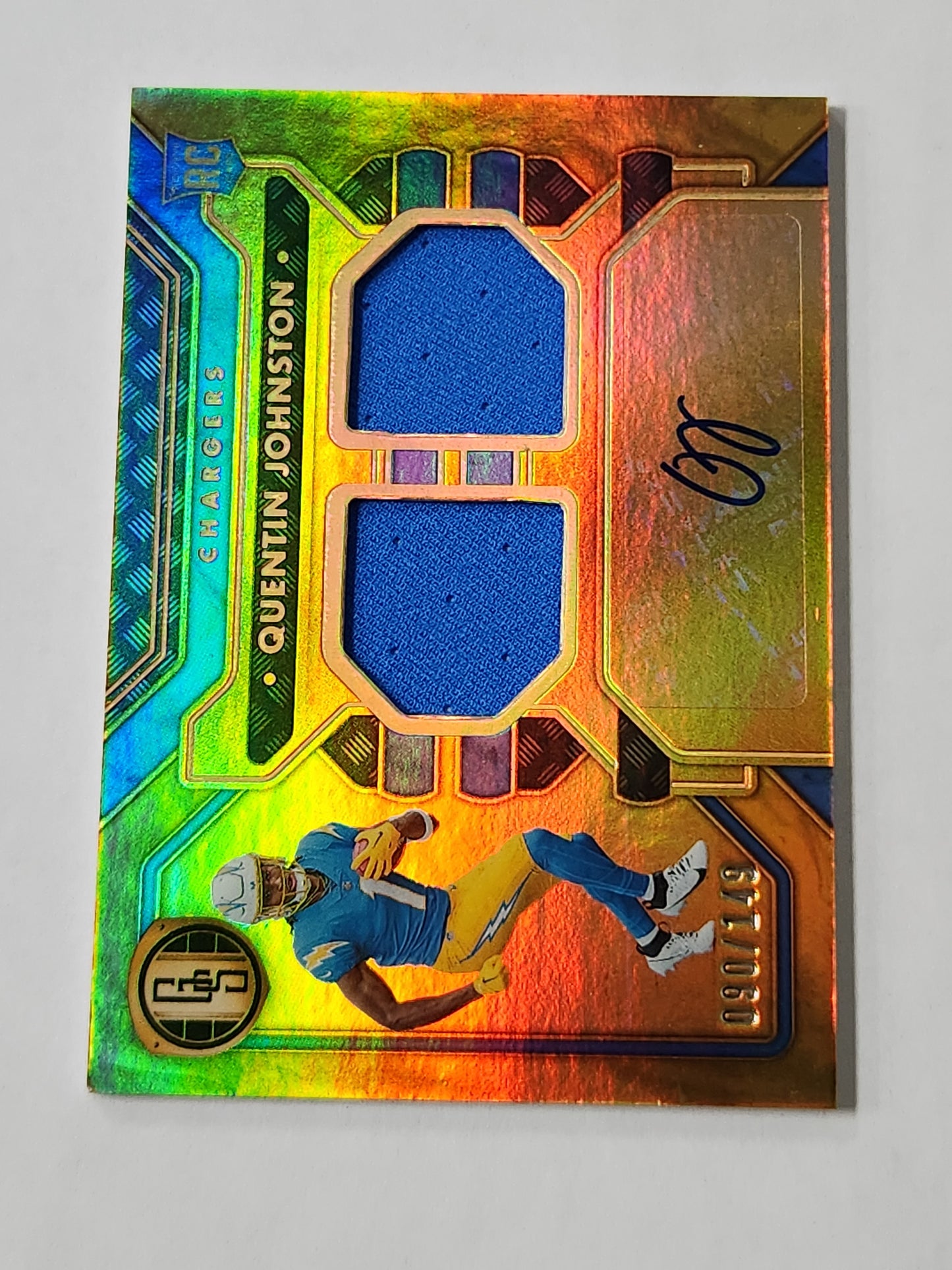 2023 Gold Standard Quentin Johnston Rookie Patch Auto /149