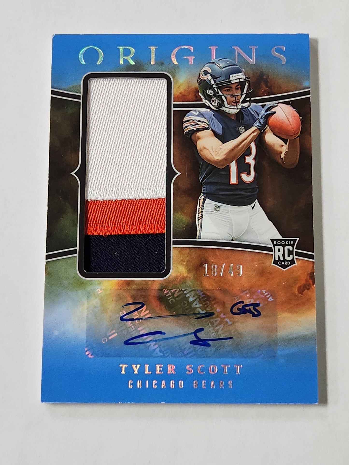 2023 Origins Tyler Scott Rookie Patch Auto /49 RJJA-TSC