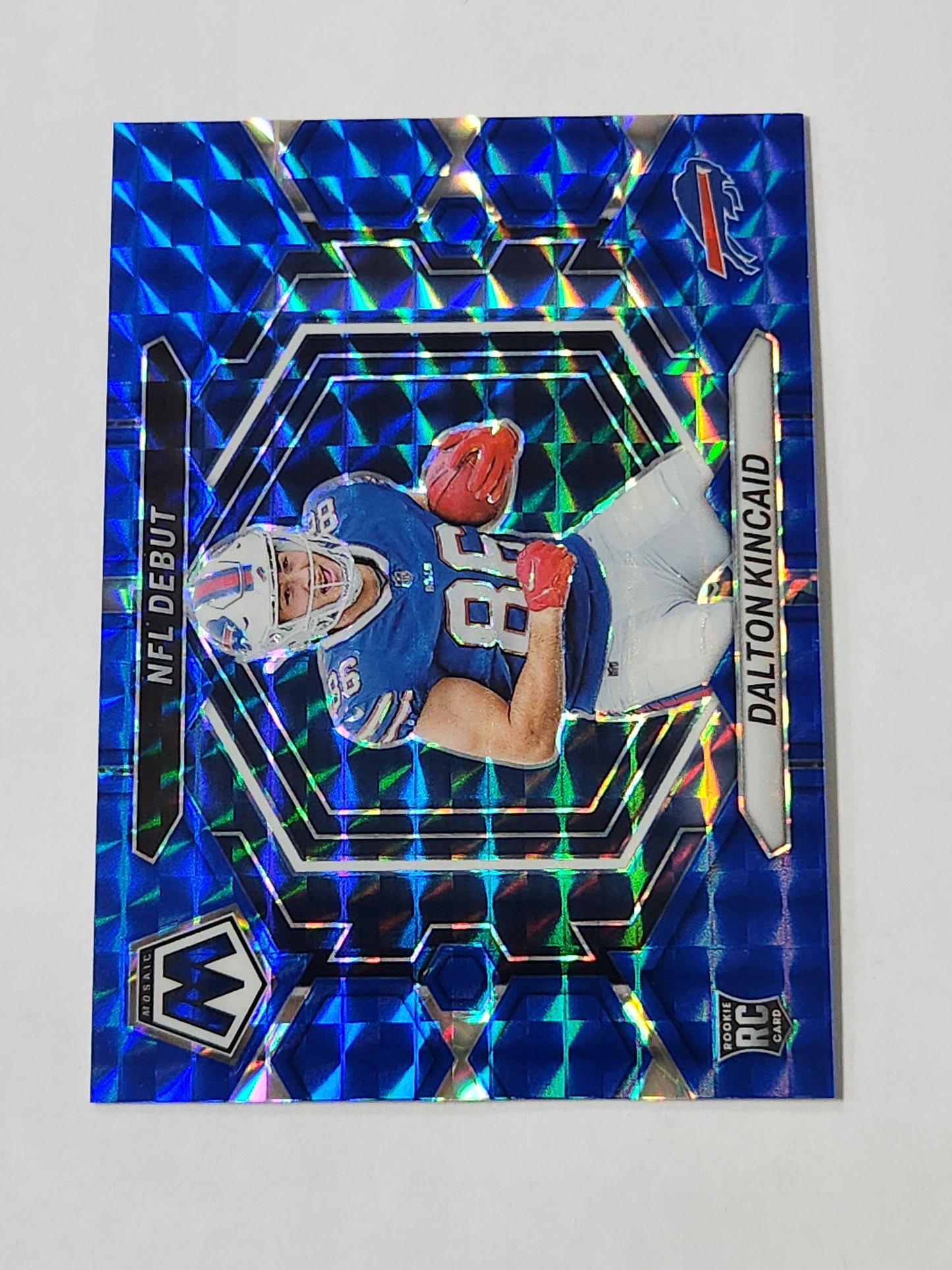 2023 Mosaic Dalton Kincaid NFL Debut Blue Mosaic /99 Rookie