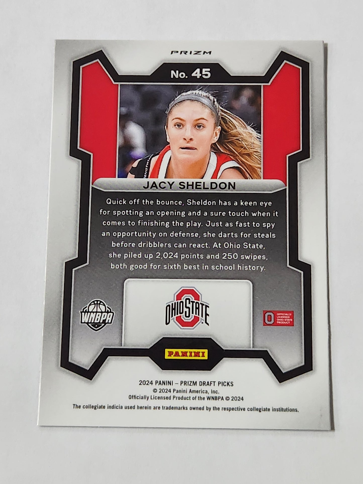 2024 Prizm Draft Picks Jacy Sheldon Rookie Tiger Stripe SSP Case Hit