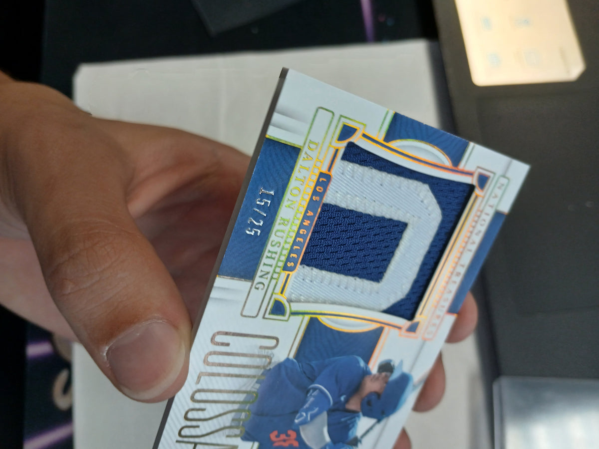 2023 National Treasures Dalton Rushing Colossal Dual Color Patch #/25