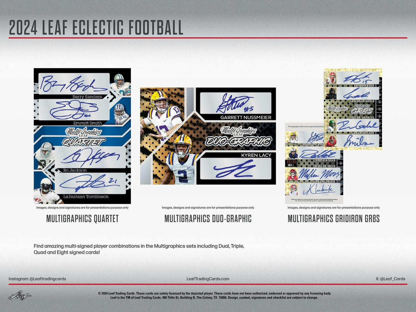 Leaf 2024 Leaf Eclectic Football (1) Hobby Box