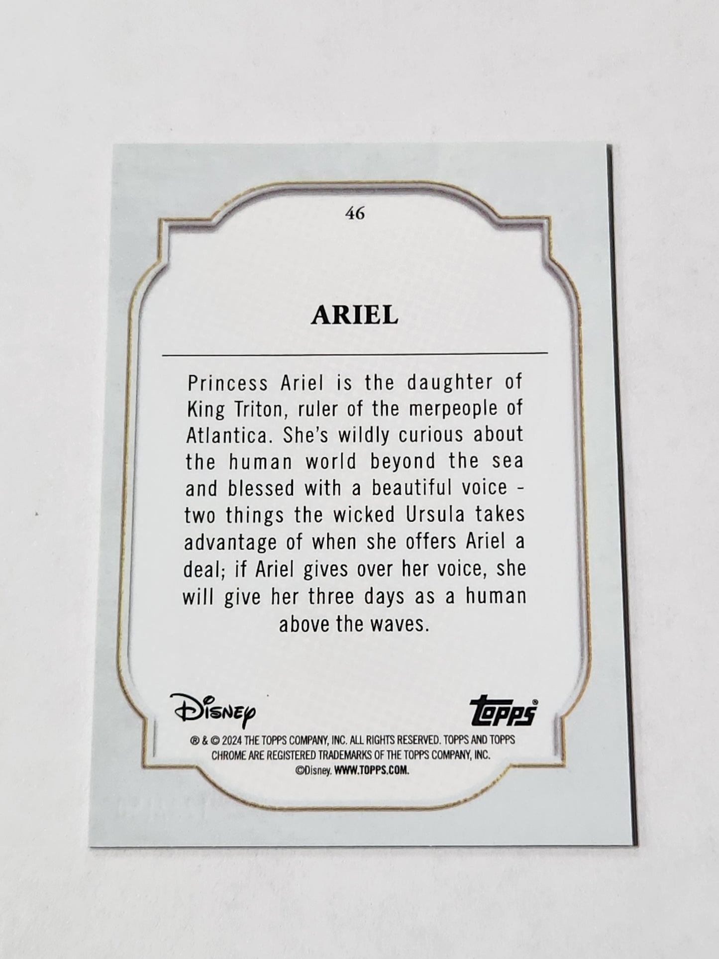 2024 Topps Chrome Disney Sapphire Hades Orange Ice /75