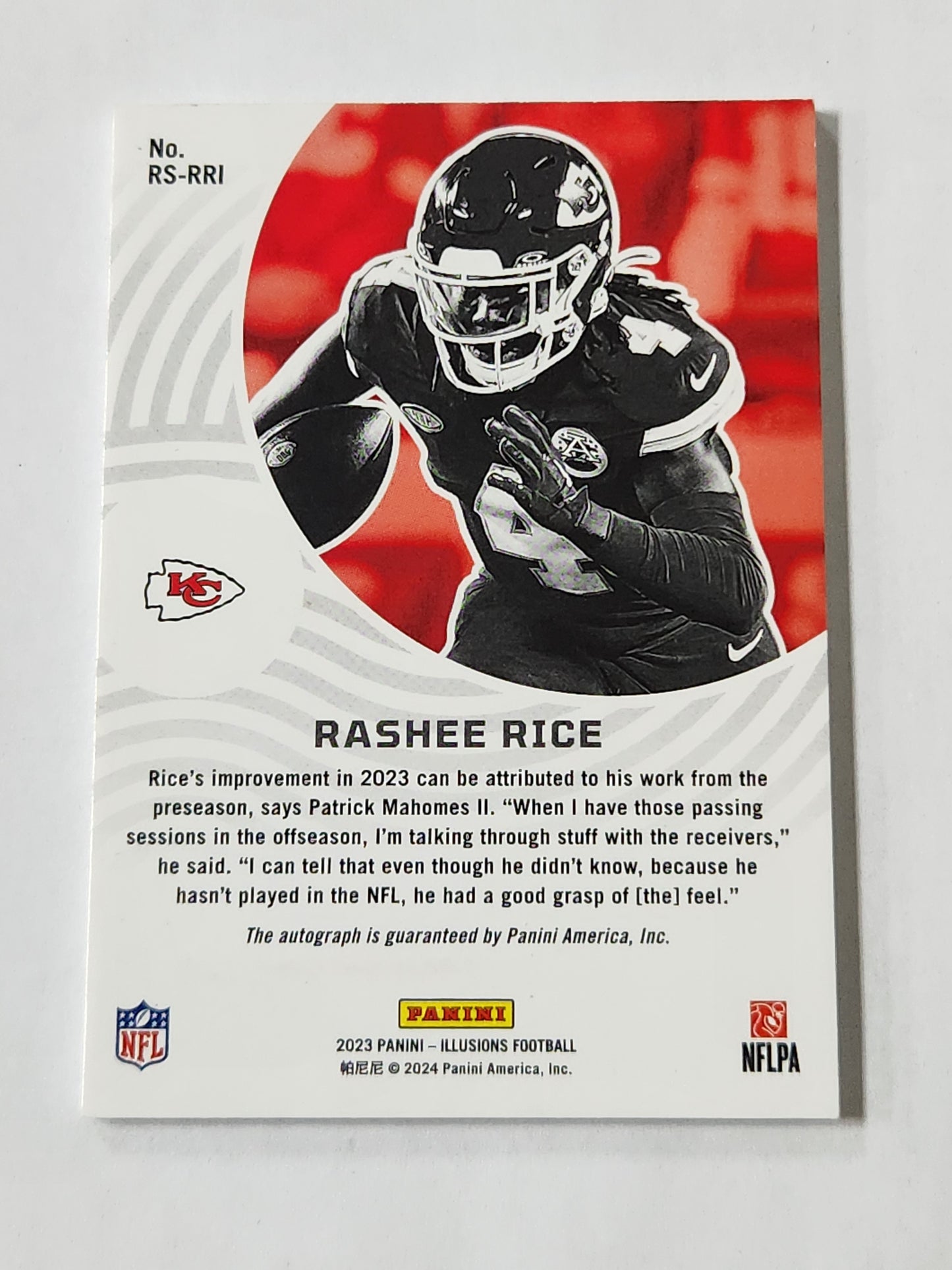 2023 Illusions Rookie Signs Rashee Rice Auto # /50