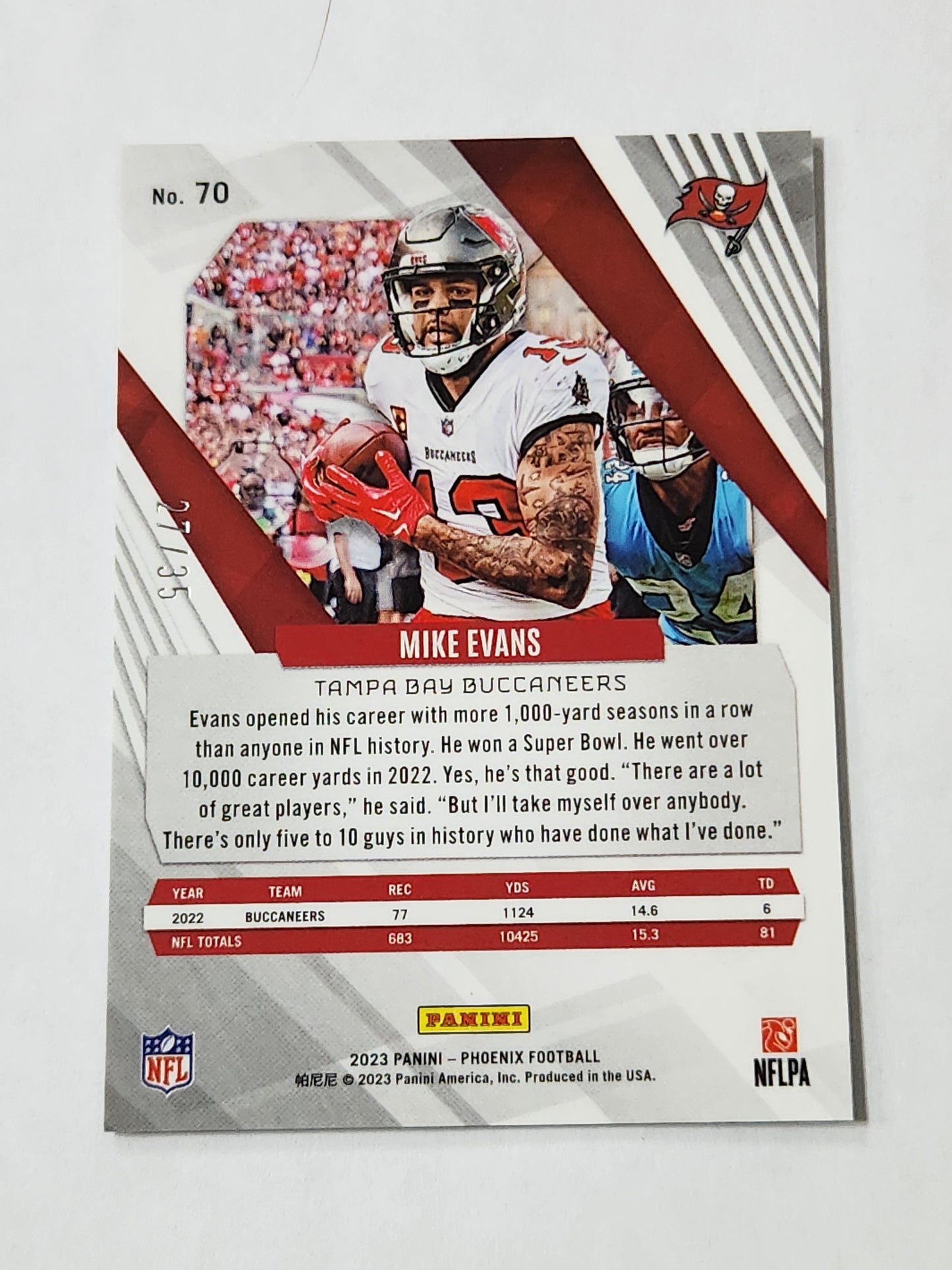 2023 Phoenix Mike Evans Pink Teal Cracked Ice /35