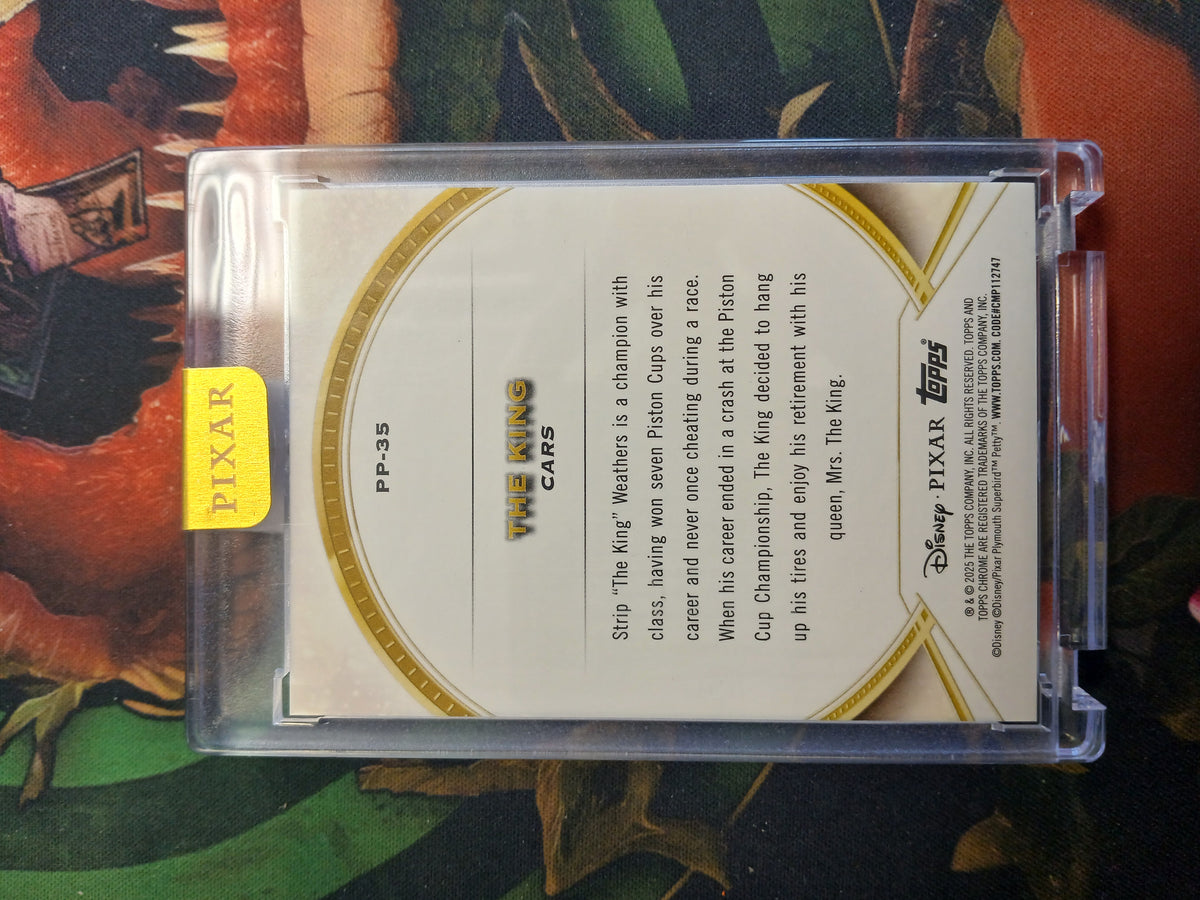 2025 Topps Pixar The King Strip Weathers Perfection Red Foil #/5