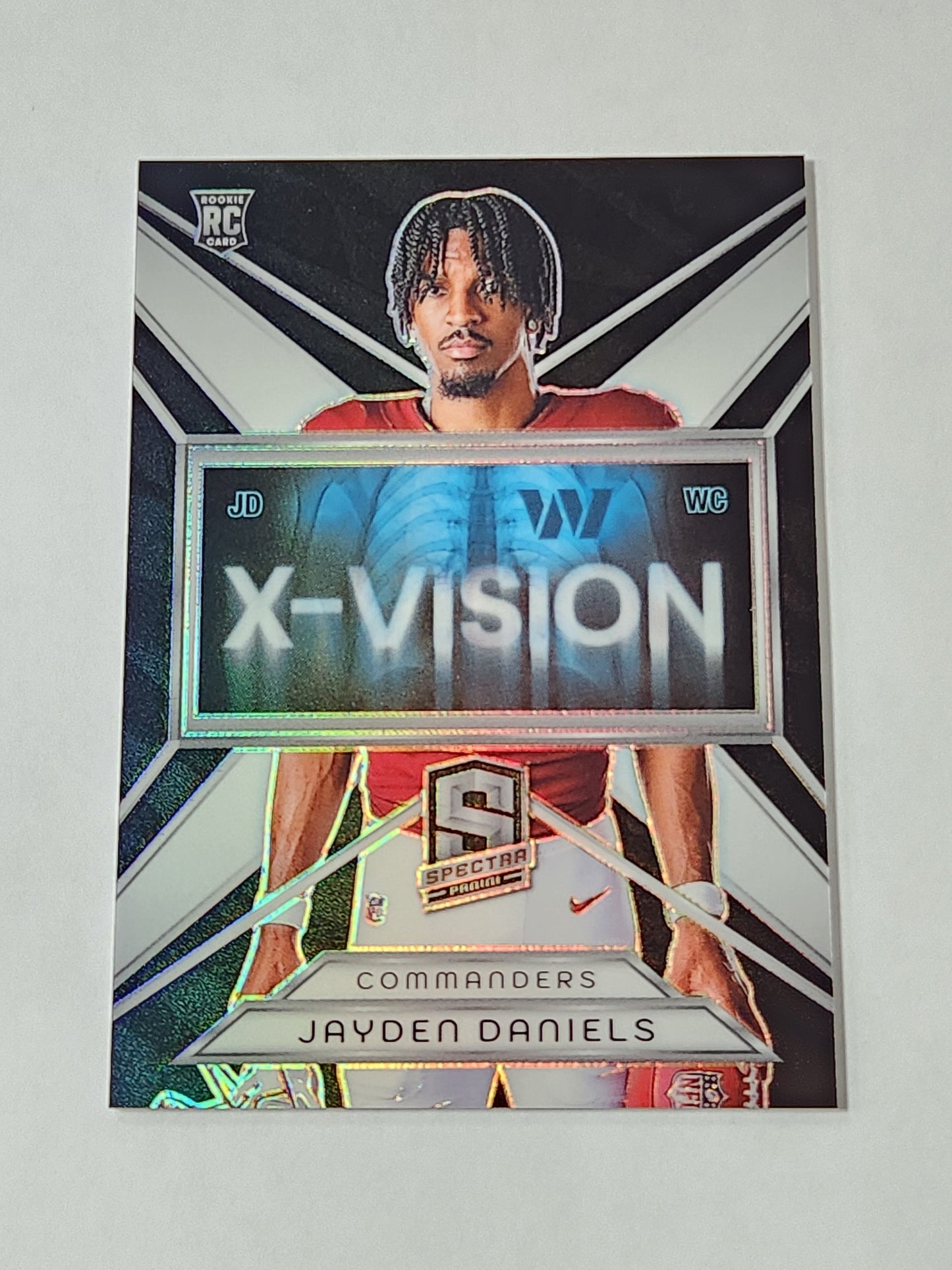 2024 Spectra Jayden Daniels X-Vision Prizm Rookie Card RC # /125