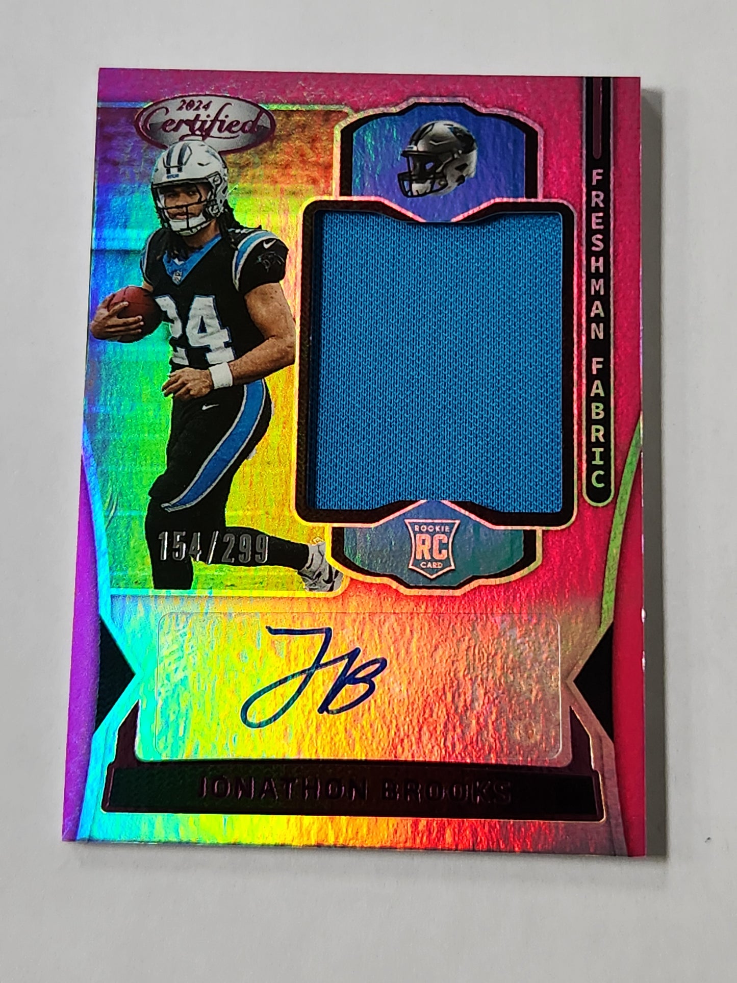 2024 Certified Jonathon Brooks Rookie Patch Auto /299