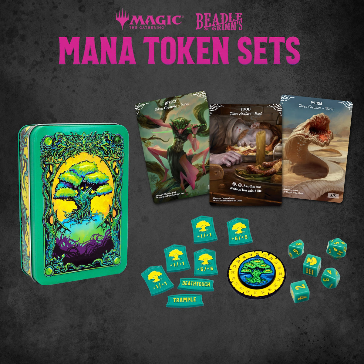 Beadle & Grimm's Green Mana Token Set