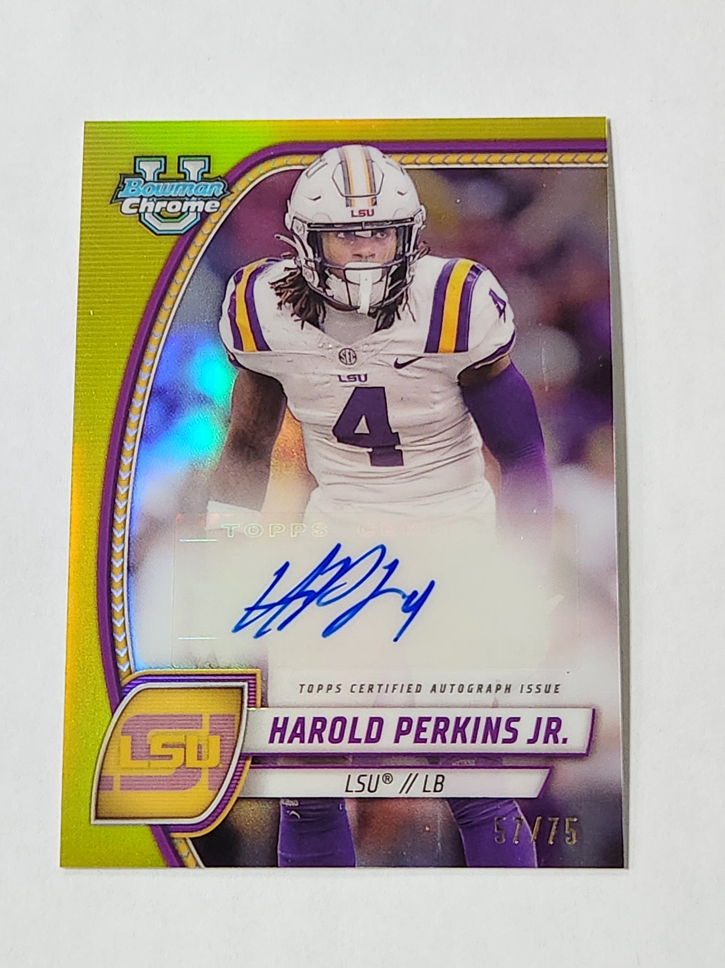 2024 Bowman Chrome u Harold Perkins Jr Auto /75
