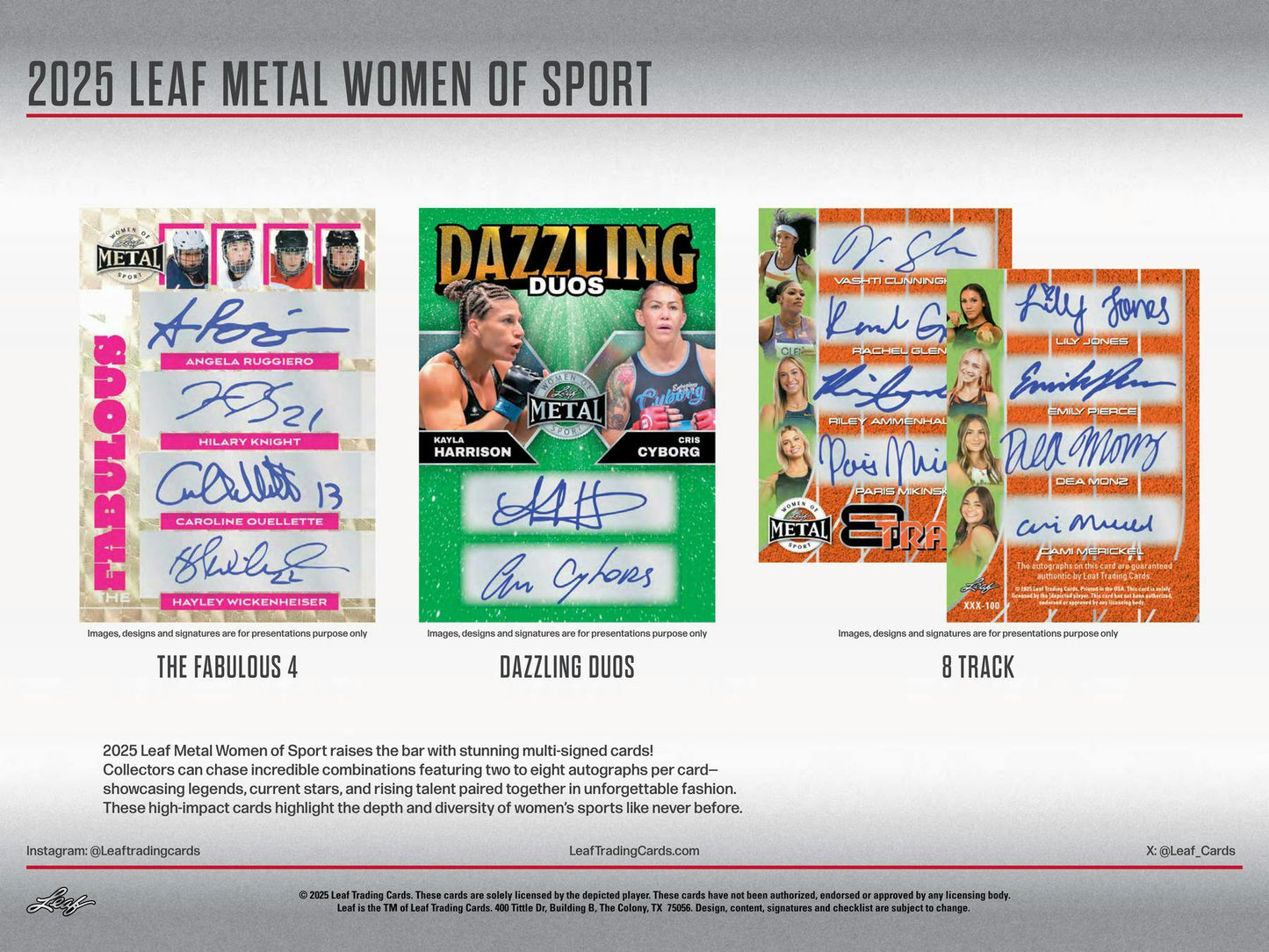 2025 Leaf Women of Sport (1) Hobby Box