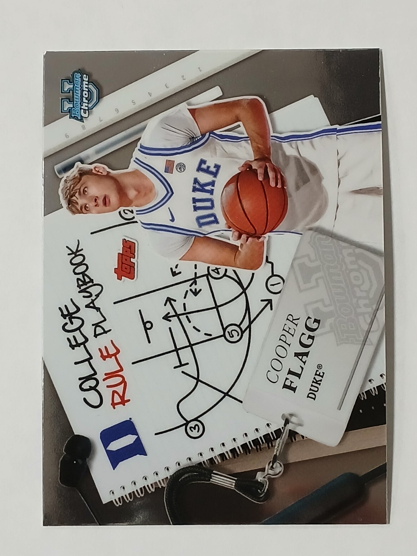 2024 Bowman U Chrome Cooper Flagg College Rule Playbook CRP-5
