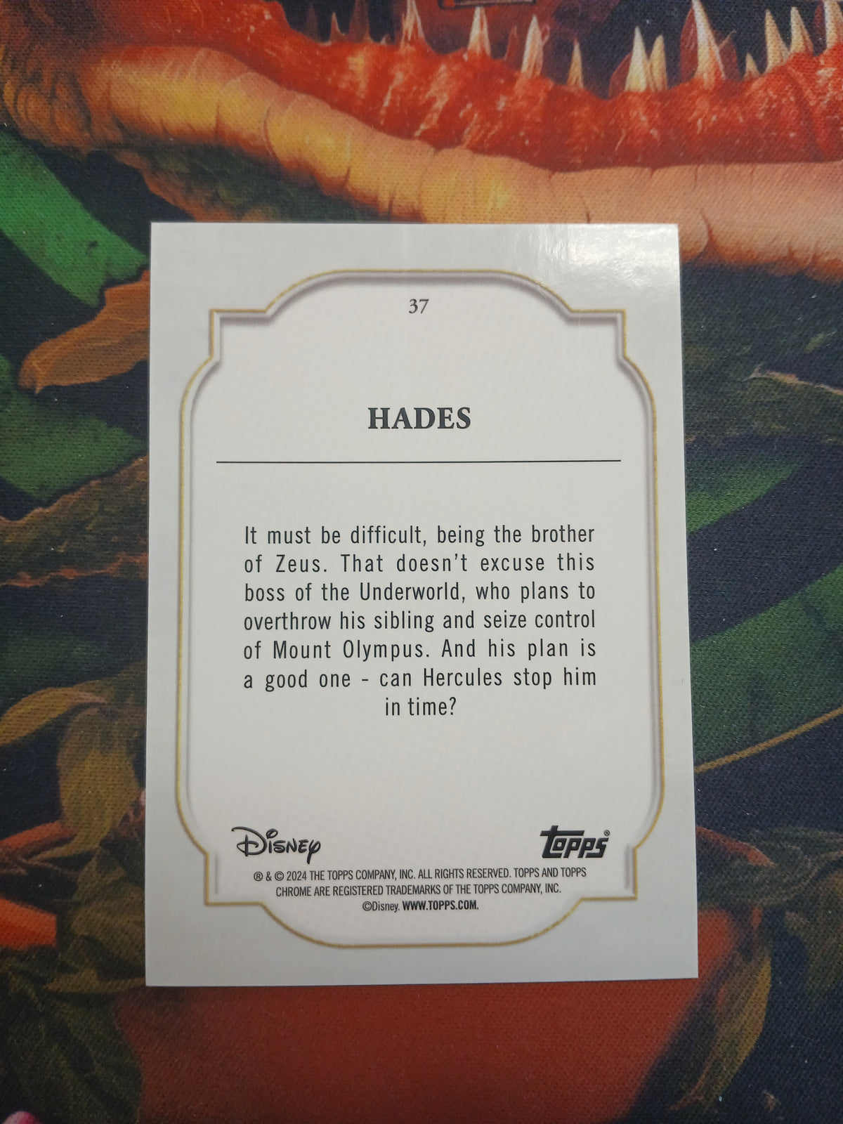 2024 Topps Chrome Sapphire Hades Orange Refractor #/25