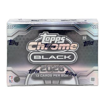 2026 NBA Topps Chrome Black Basketball Hobby Box