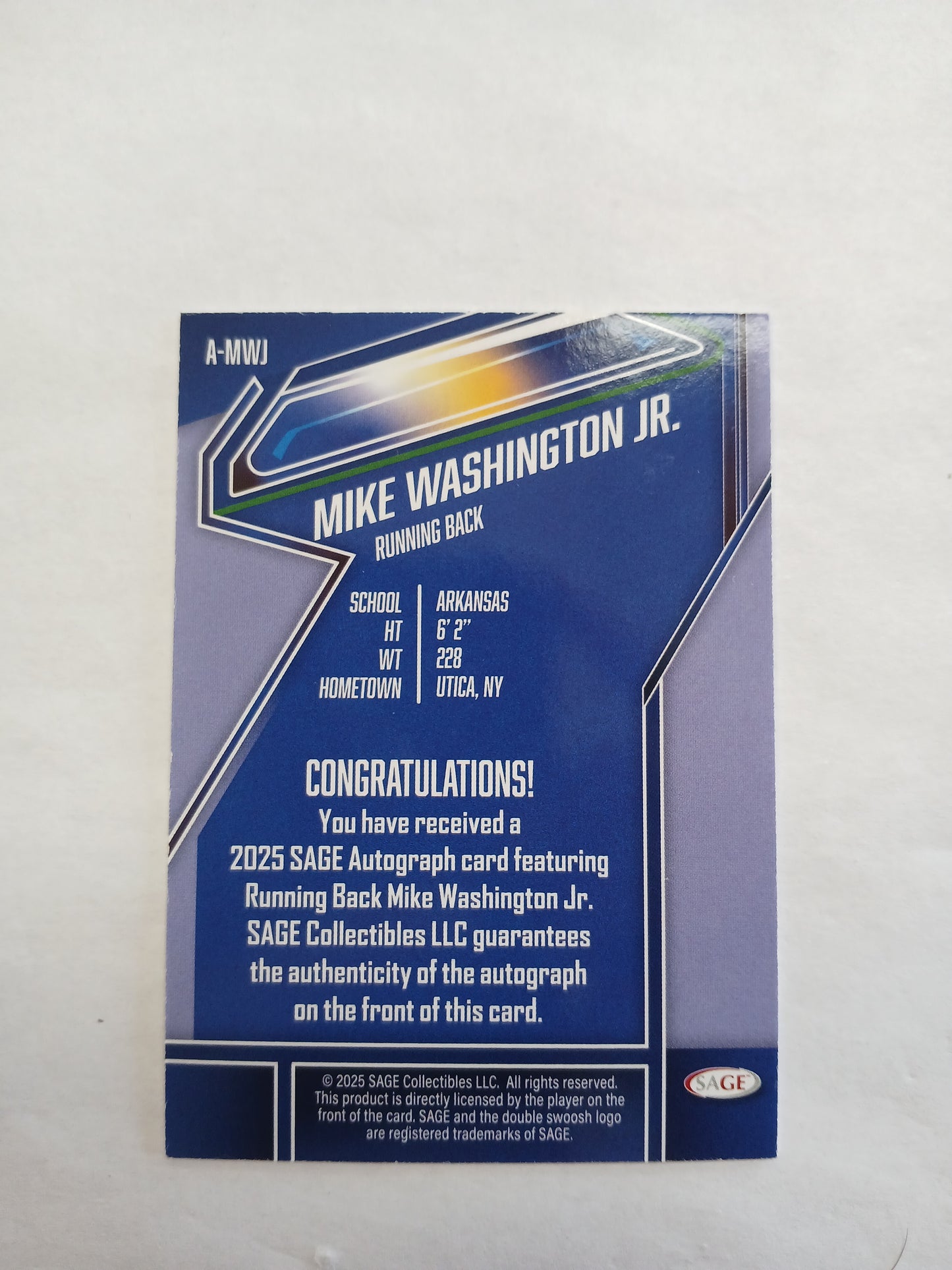 2025 Sage Mike Washington Auto A-MWJ