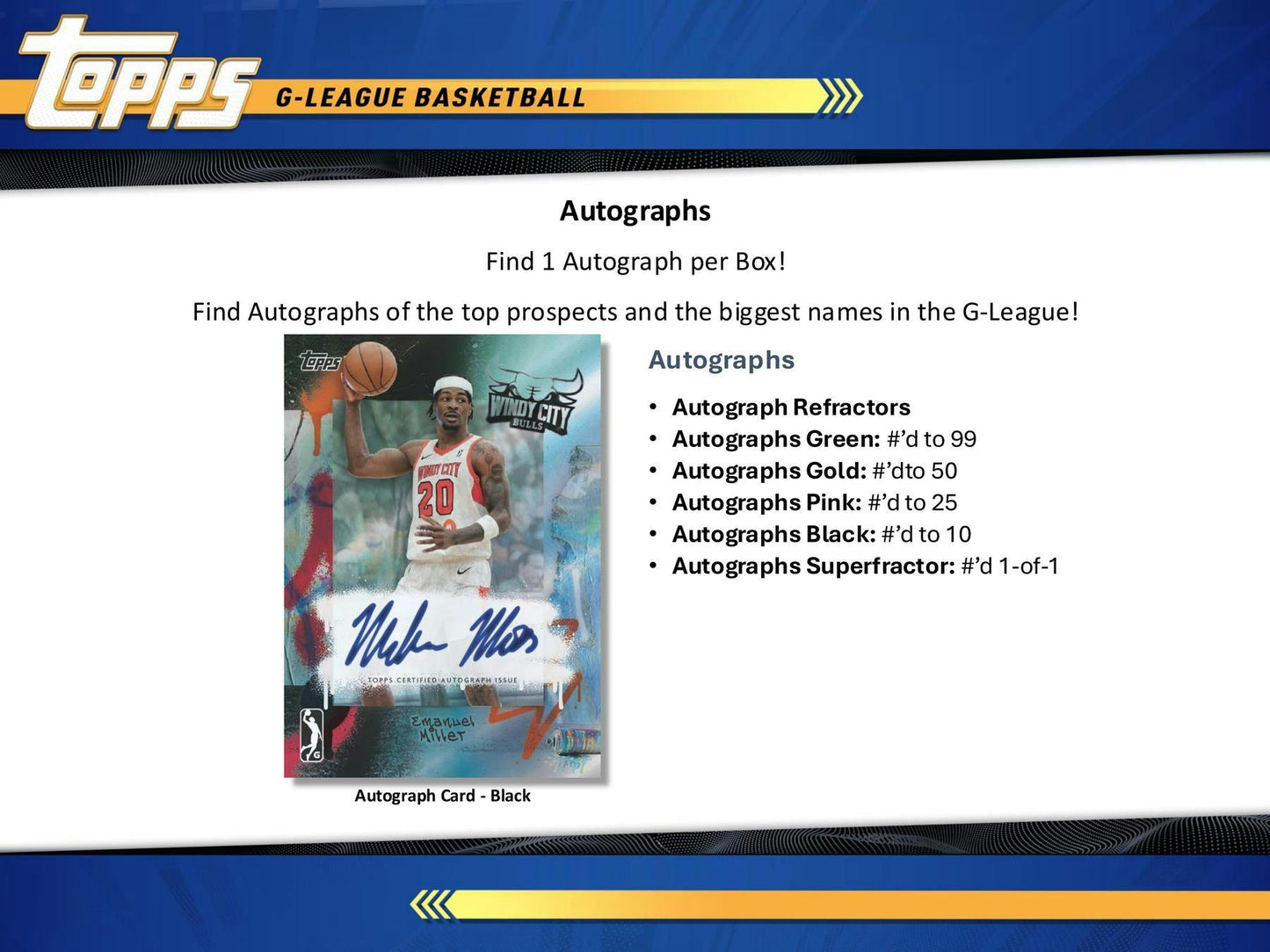 2024-25 Topps NBA G League Basketball Hobby Box