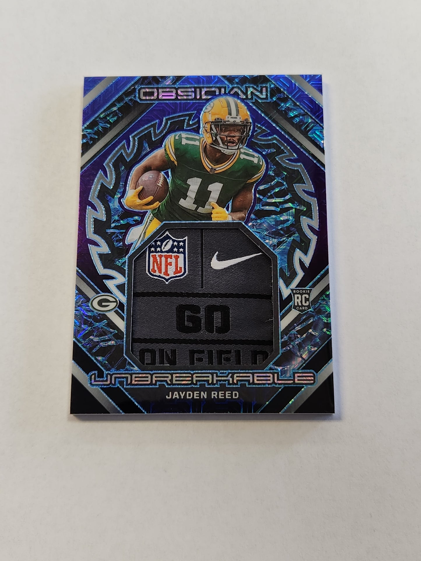 2023 Obsidian Unbreakable Jayden Reed # 1/5 Laundry Tag Packers