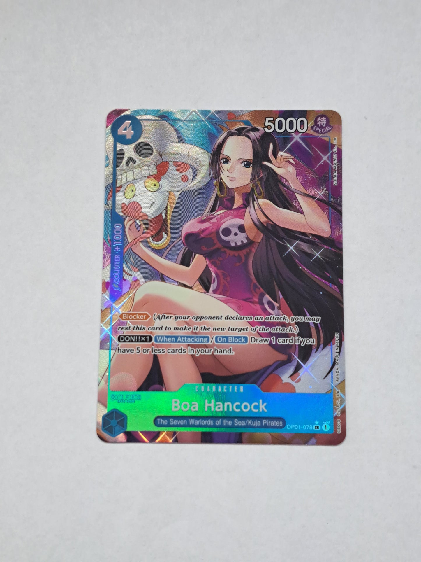 Boa Hancock Kuja Pirates Alt Art One Piece Tcg OP01-078
