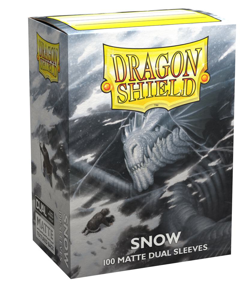 Dragon Shield Standard Size Sleeves Snow Dual Matte 100CT #15005