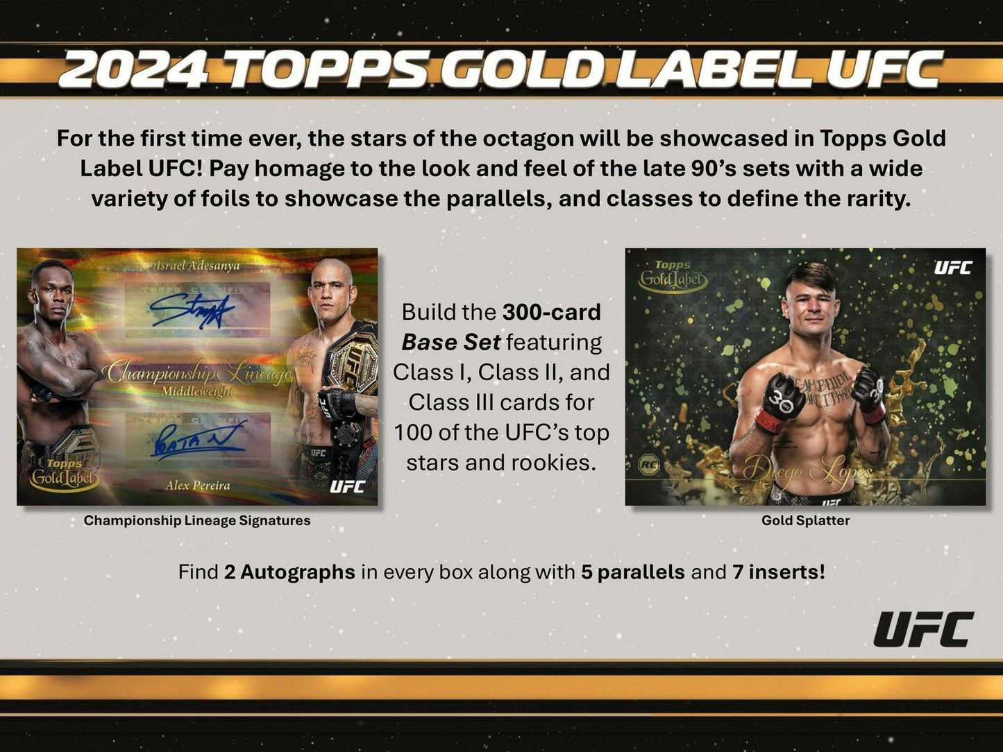 Topps 2024 UFC Gold Label (1) Hobby Box