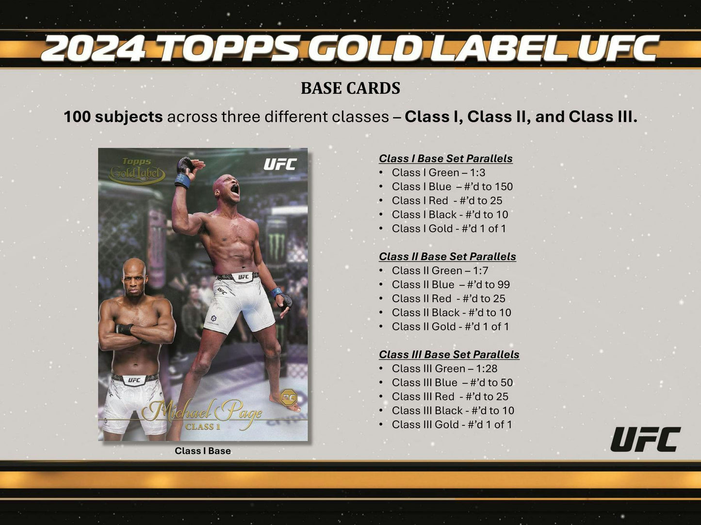 Topps 2024 UFC Gold Label (1) Hobby Box