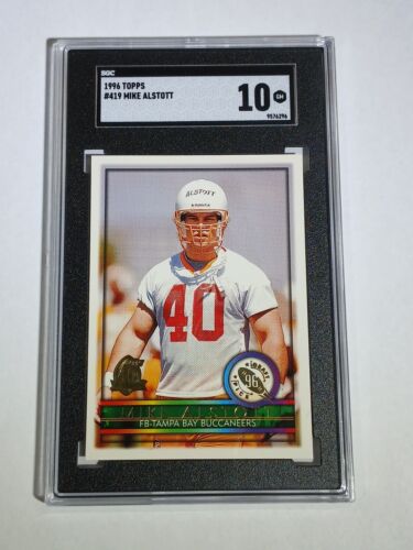 1996 Topps Football MIKE ALSTOTT #419 40th Anniversary RC Rookie Bucs Draft 96