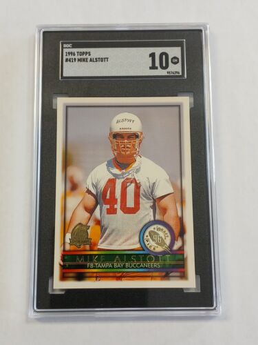 1996 Topps Football MIKE ALSTOTT #419 40th Anniversary RC Rookie Bucs Draft 96