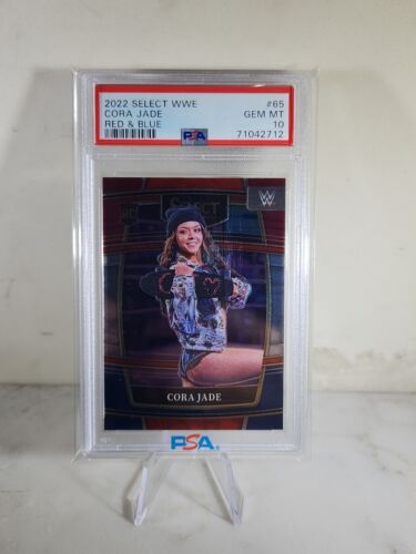 2022 PANINI SELECT WWE CORA JADE RC #65 RED BLUE CONCOURSE BASE PSA 10