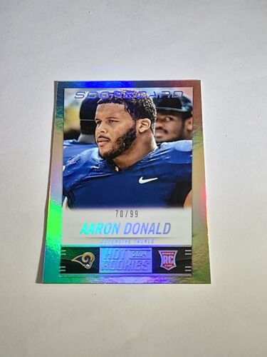 2014 Panini Hot Rookies Scorecard /99 Aaron Donald #332 Rookie RC