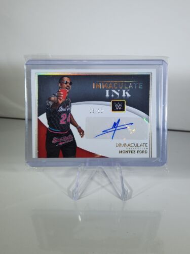 2022 Panini Immaculate WWE Montez Ford Immaculate Ink Auto Gold /10