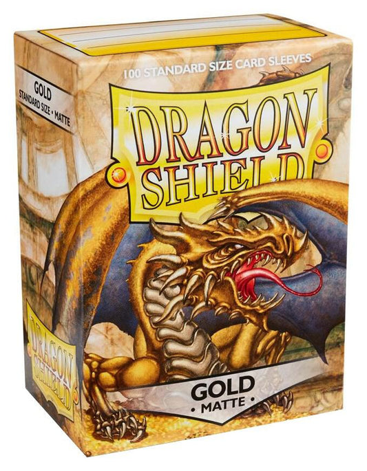 Dragon Shield Standard Size Sleeves Gold Matte 100CT #11006