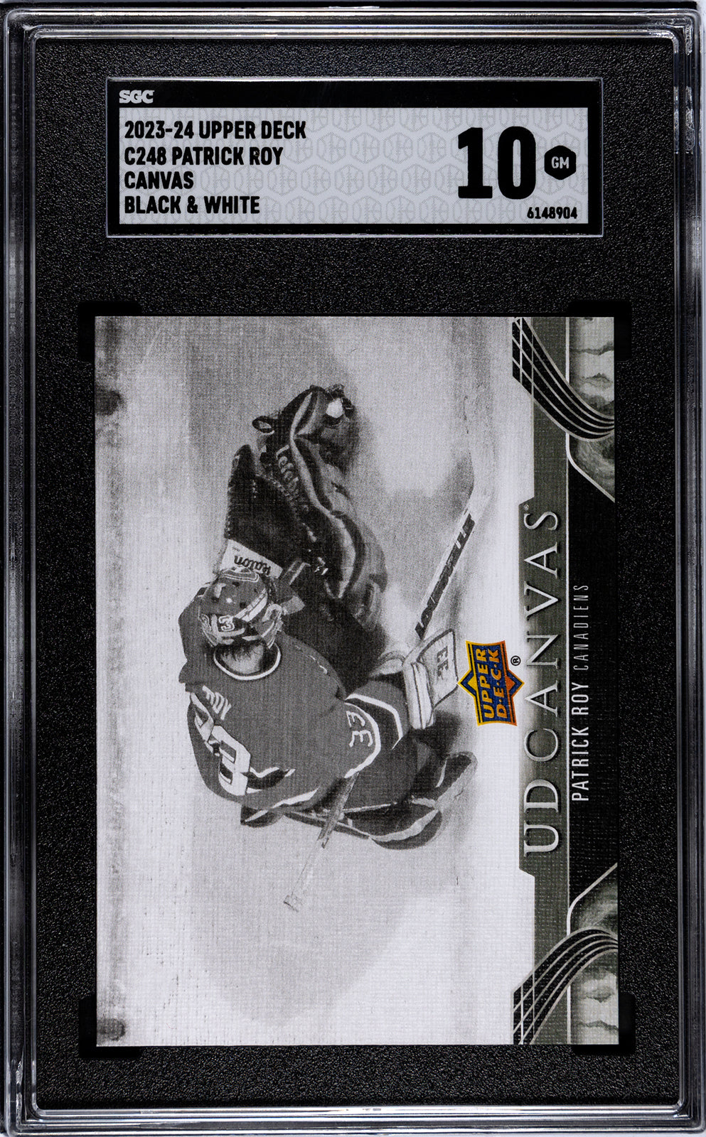 2023-24 Upper Deck #C248 Patrick Roy Black White SP SGC 10