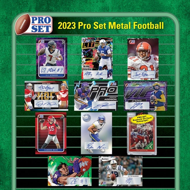 Leaf 2023 Pro Set Metal Football (1) Hobby Box