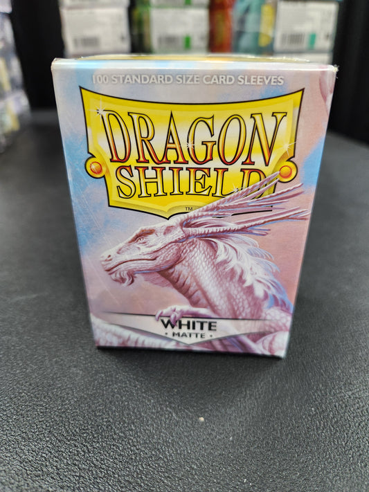 Dragon Shield Standard Size Sleeves White Matte 100CT #11005