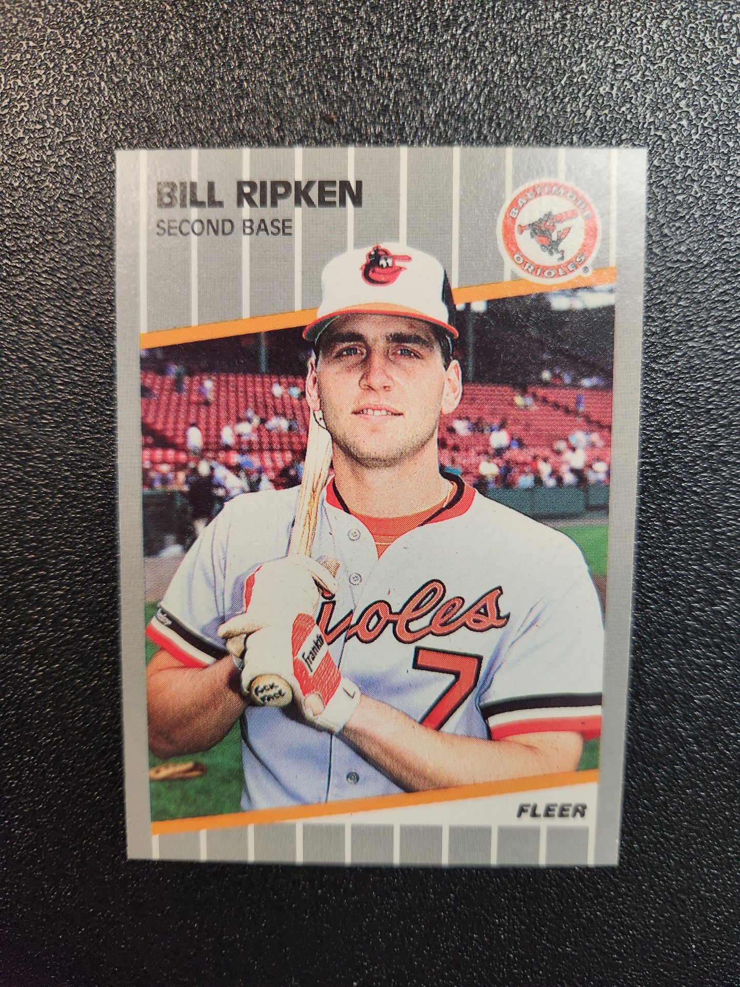 1989 Fleer Billy Ripken F.F. Error Card