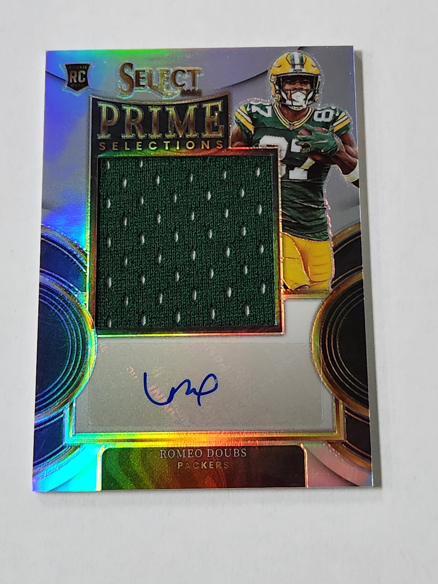 2022 Select Romeo Doubs Prime Selections Rookie Patch Auto /99 PS-RD