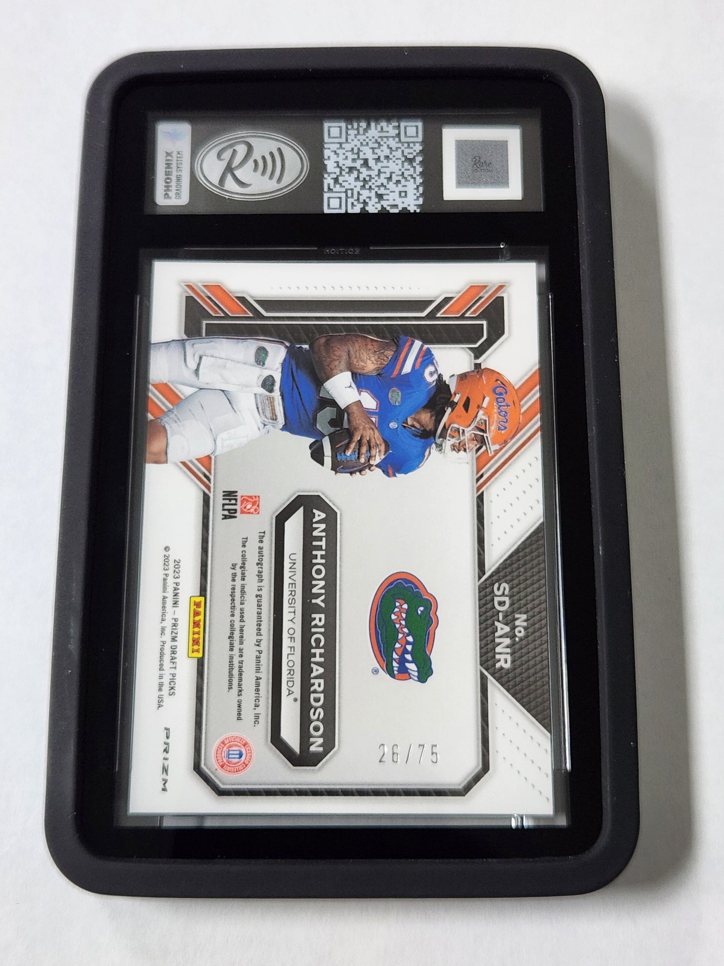 2023 Prizm Draft Picks Anthony Richardson Signing Day auto /75 Rare Edition Mint 9