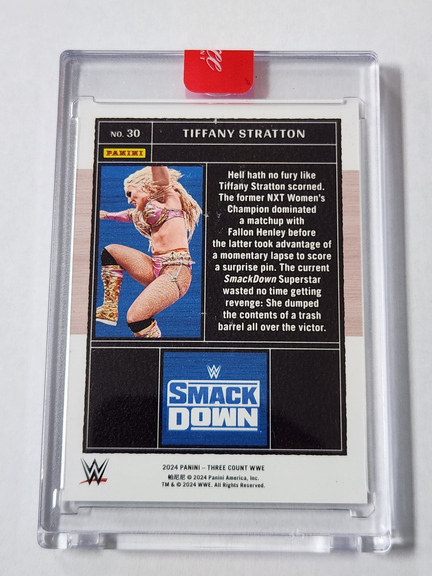 2024 Panini WWE Three Count Tiffany Stratton /25 Tiffy Time