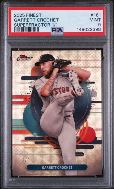 2025 Topps Finest Garrett Crochet Uncommon Superfractor #1/1 One of One PSA 9
