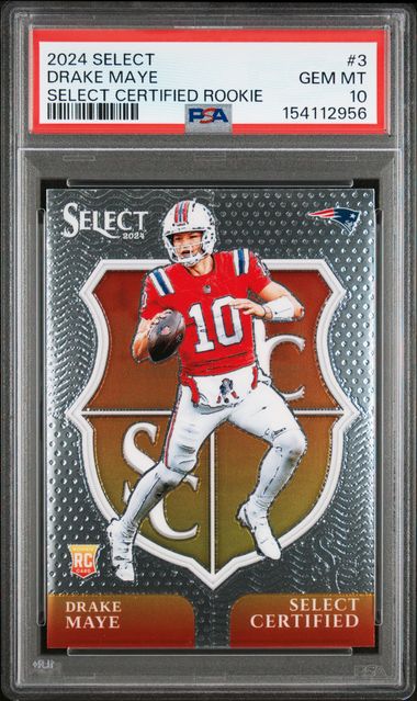 2024 Select Drake Maye Select Certified Rookie PSA 10