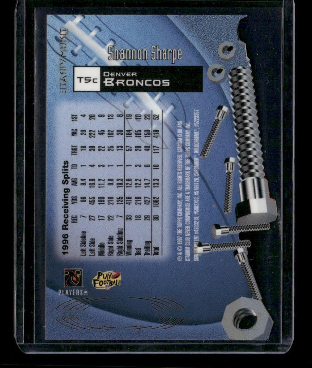 1997 Stadium Club #T5c Shannon Sharpe Triumvirate I Members Only